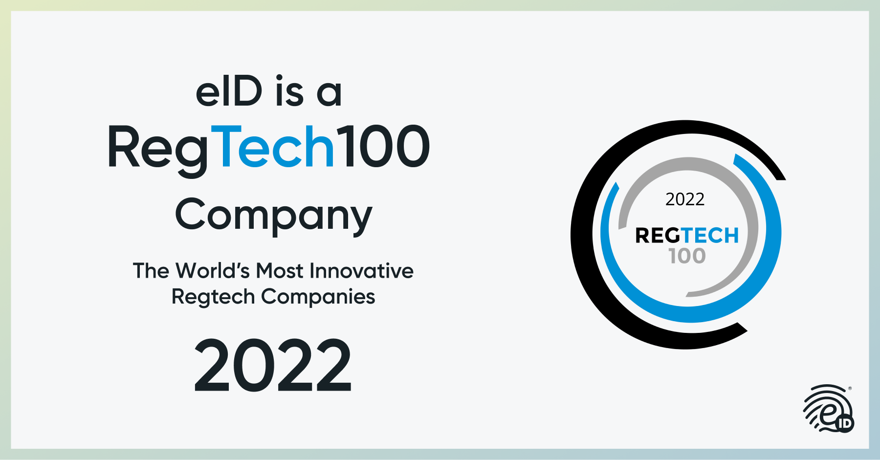 RegTech100 2022: Electronic IDentification líder no seu setor pelo quinto ano consecutivo